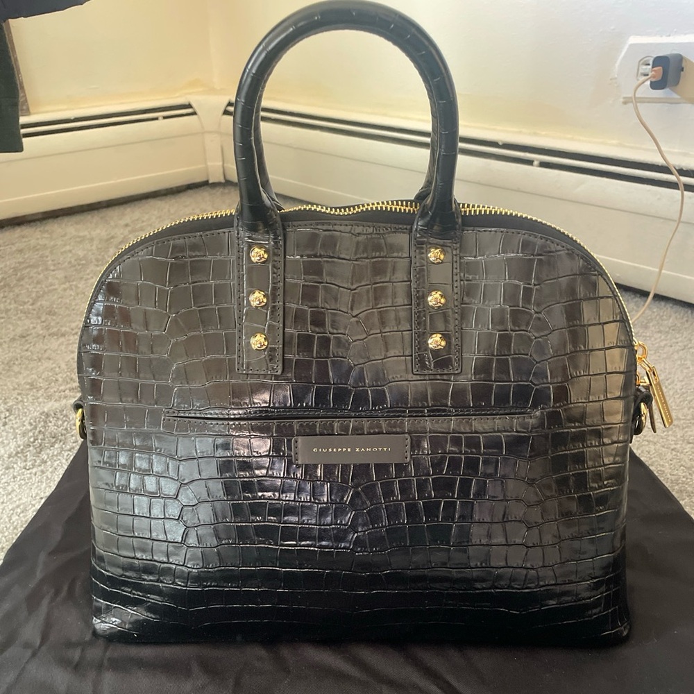 Crocodile leather Handbag
